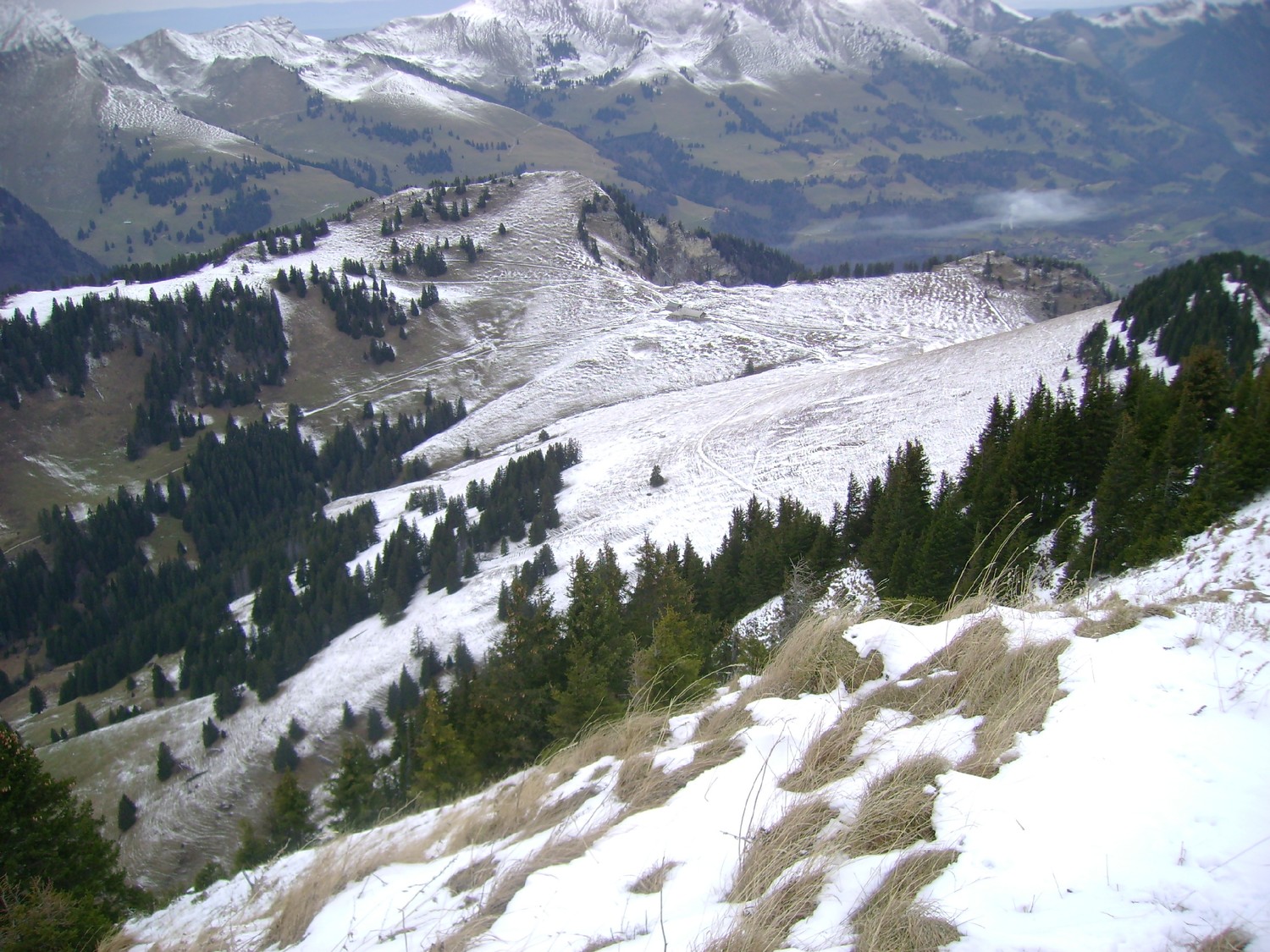 Sommet: vue sur l'Alp de Corjon
