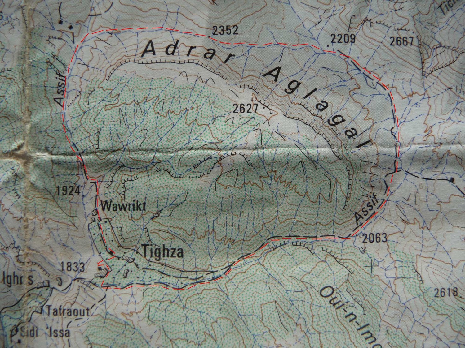 itinéraire tour adrar aglagal