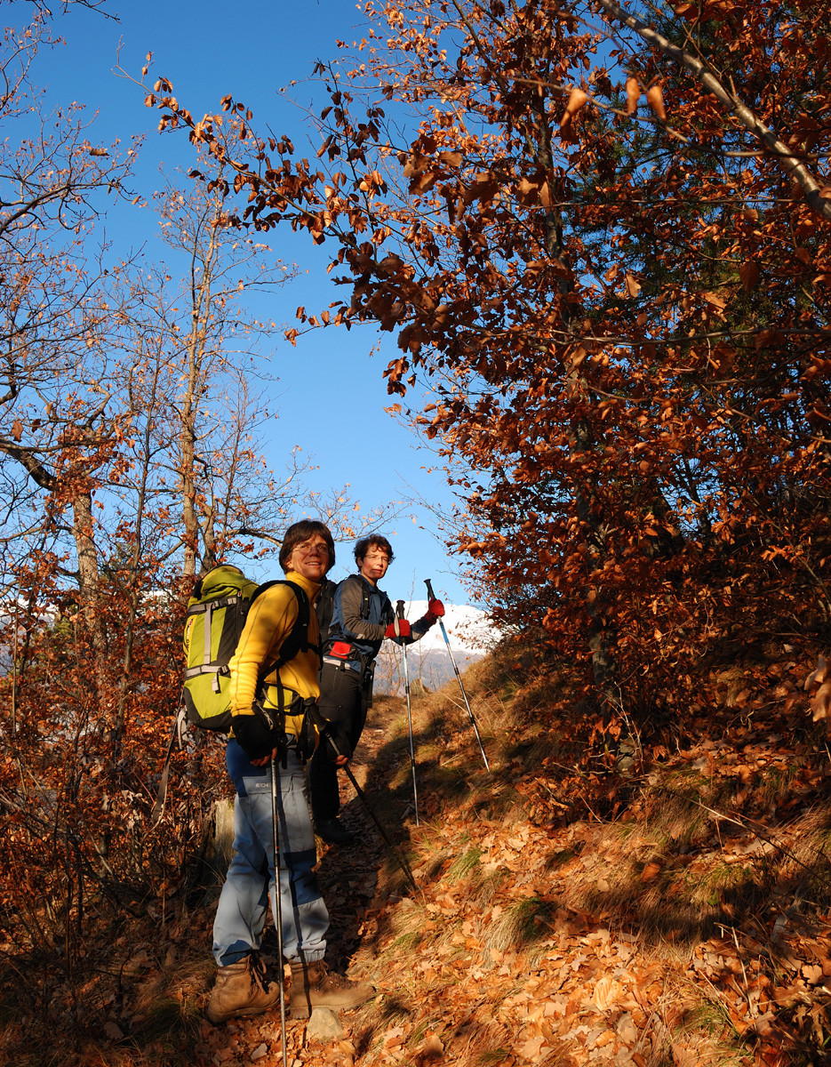 Agnès et Valérie, montée au Montalin