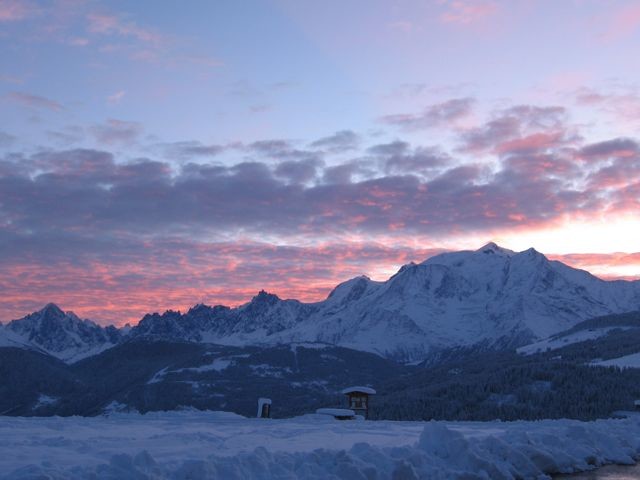 Massif du Mont Blanc au départ