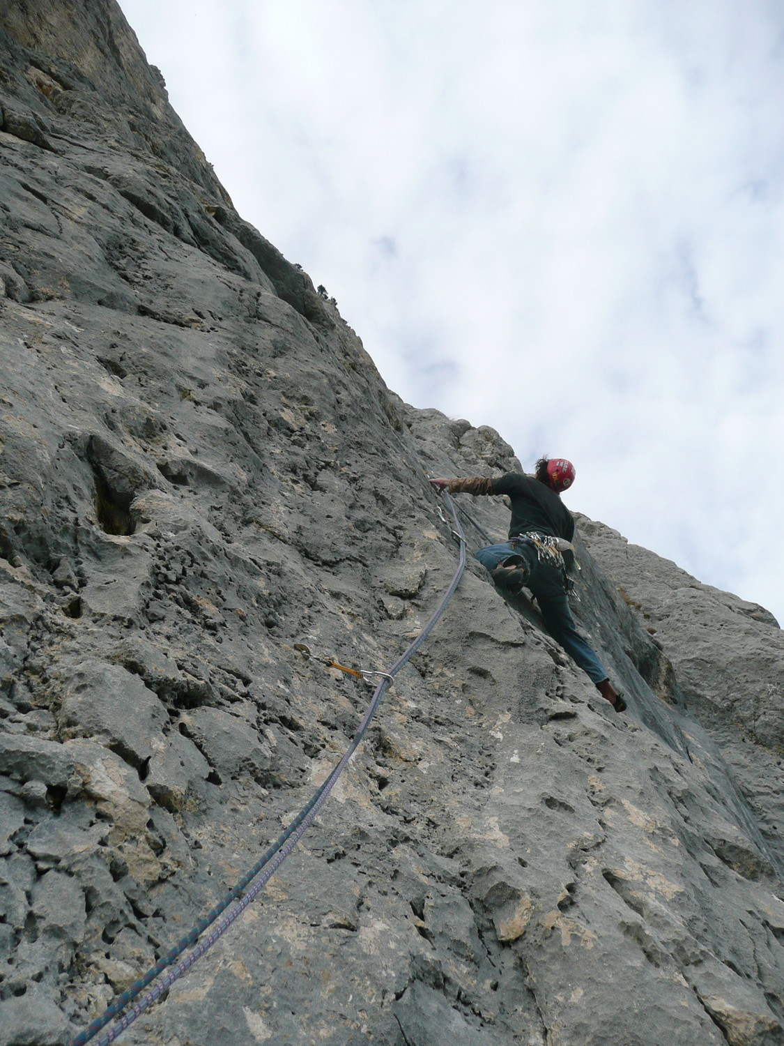 Nico dans L5 (6b+)
