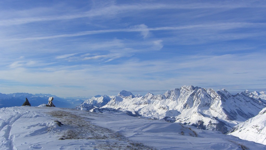 Croise baulet sommet vue sur l'Etale