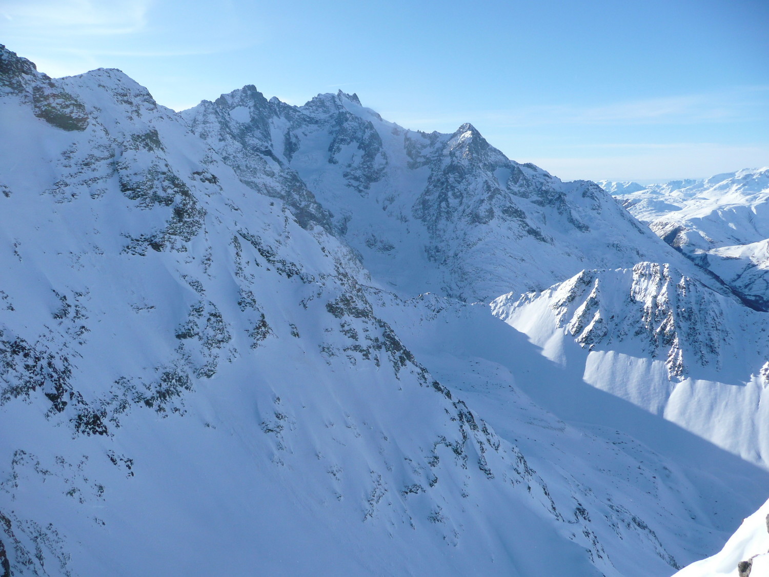 Meije et glacier de l'Homme