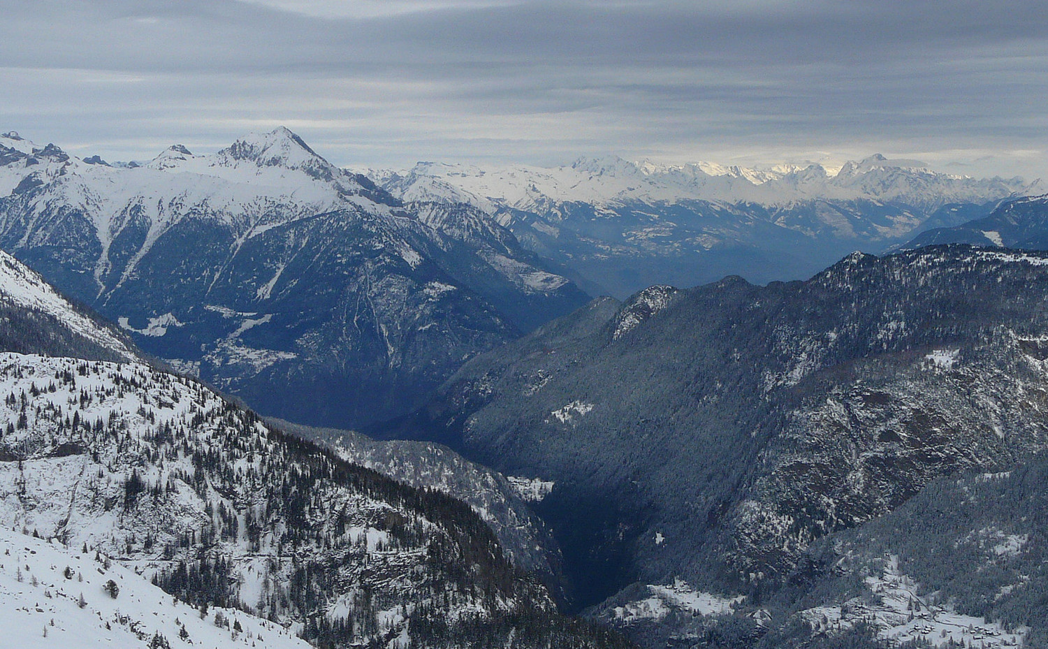 en direction du Valais