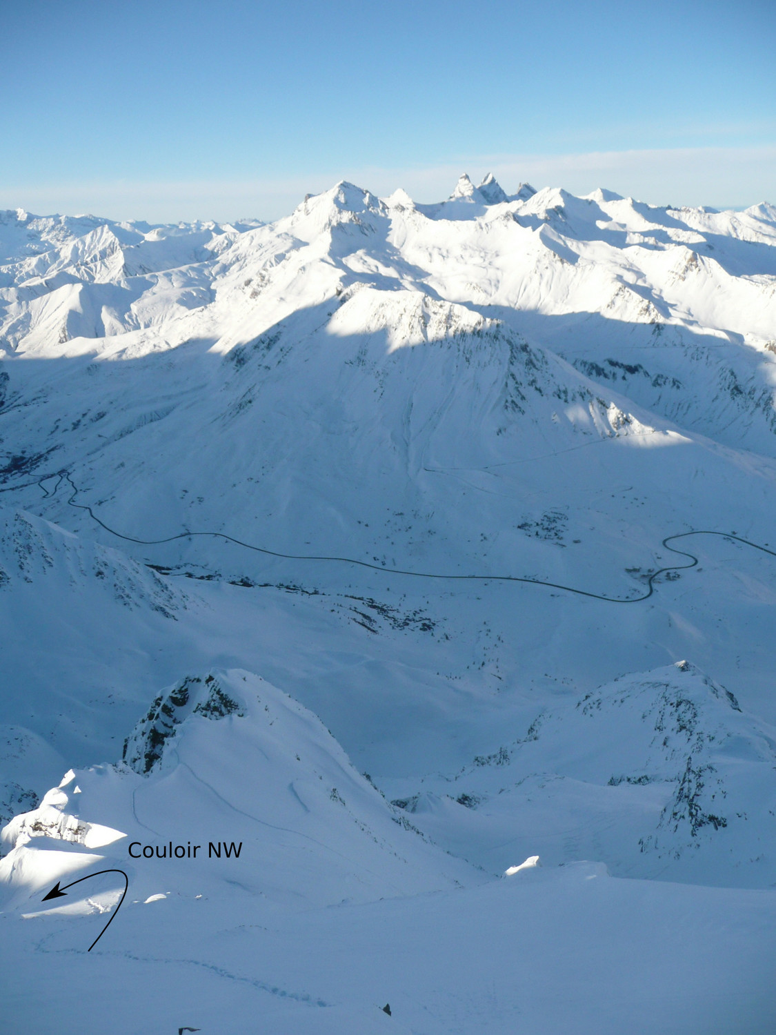 Départ du Couloir NW