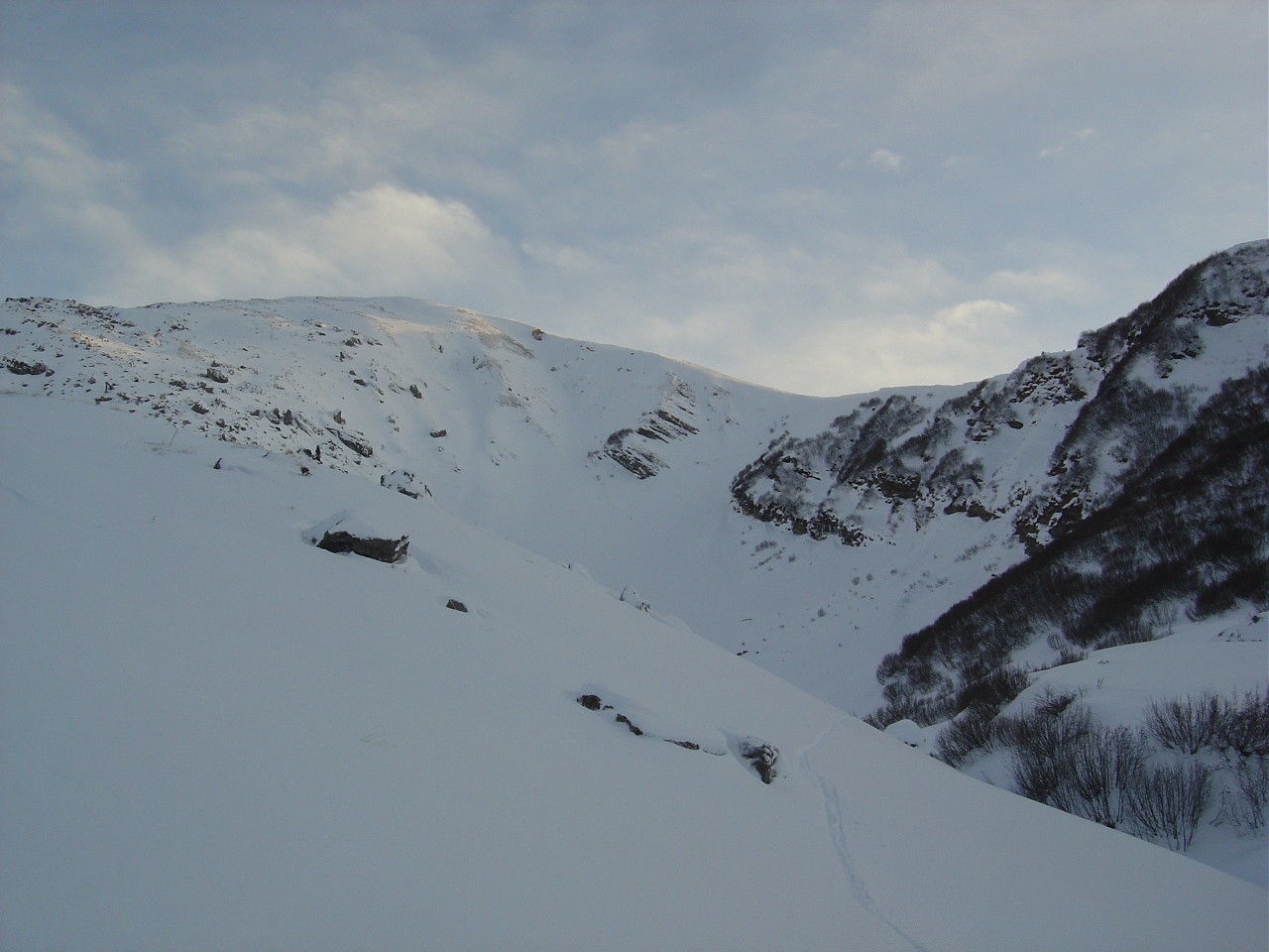 Le versant N de la Pointe de Chésery