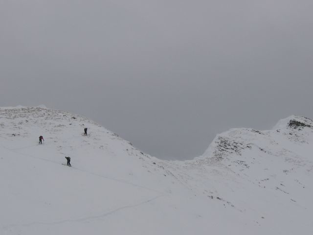 Arrivée sur la crête