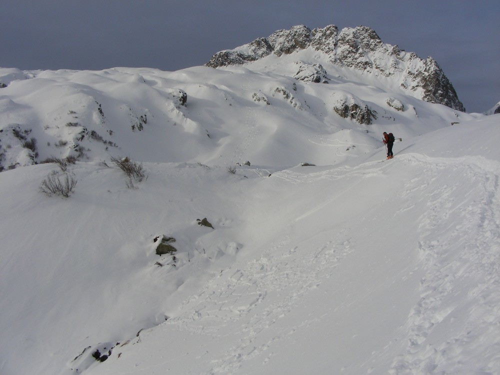 Plaques superficielles lors de la montée au Rognolet par la combe de Brian