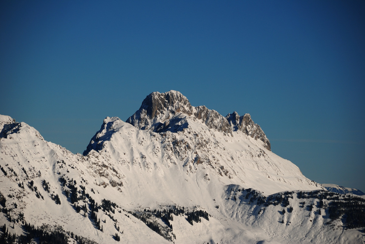La Gummfluh depuis la montée au Chaussy