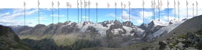 Panorama depuis le bivouac Leonessa