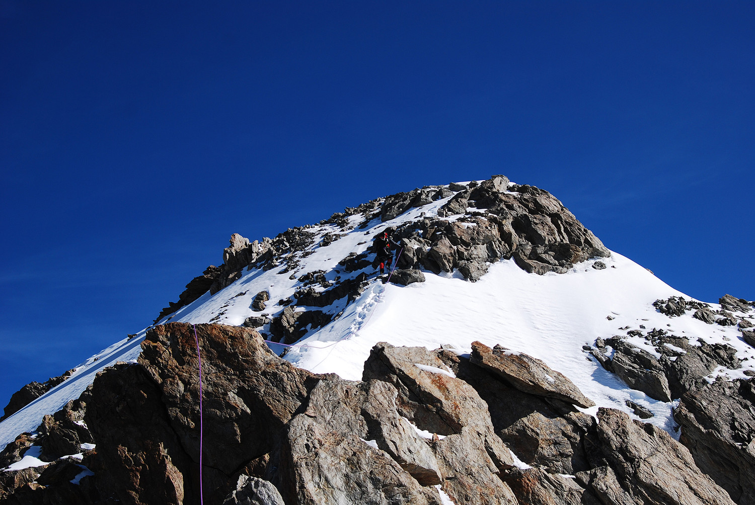 Il cupolone finale allo Schreckhorn 4078 m.
