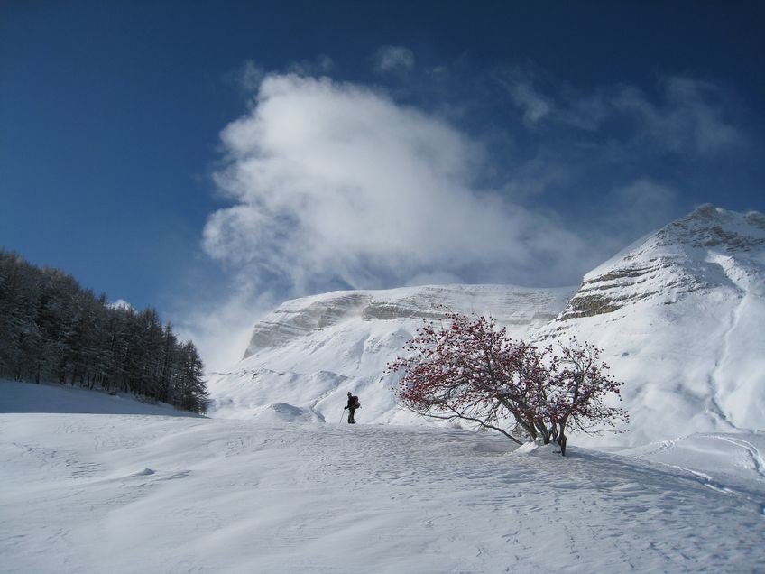 Départ dans le vallon du Crachet
