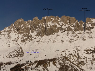 Pic Ponsin - versant W Pic Ponsin - versant W