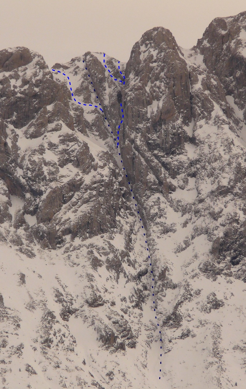 Couloir de gauche des Planes