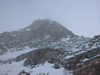 La paroi de la Levanetta dominant le col perdu