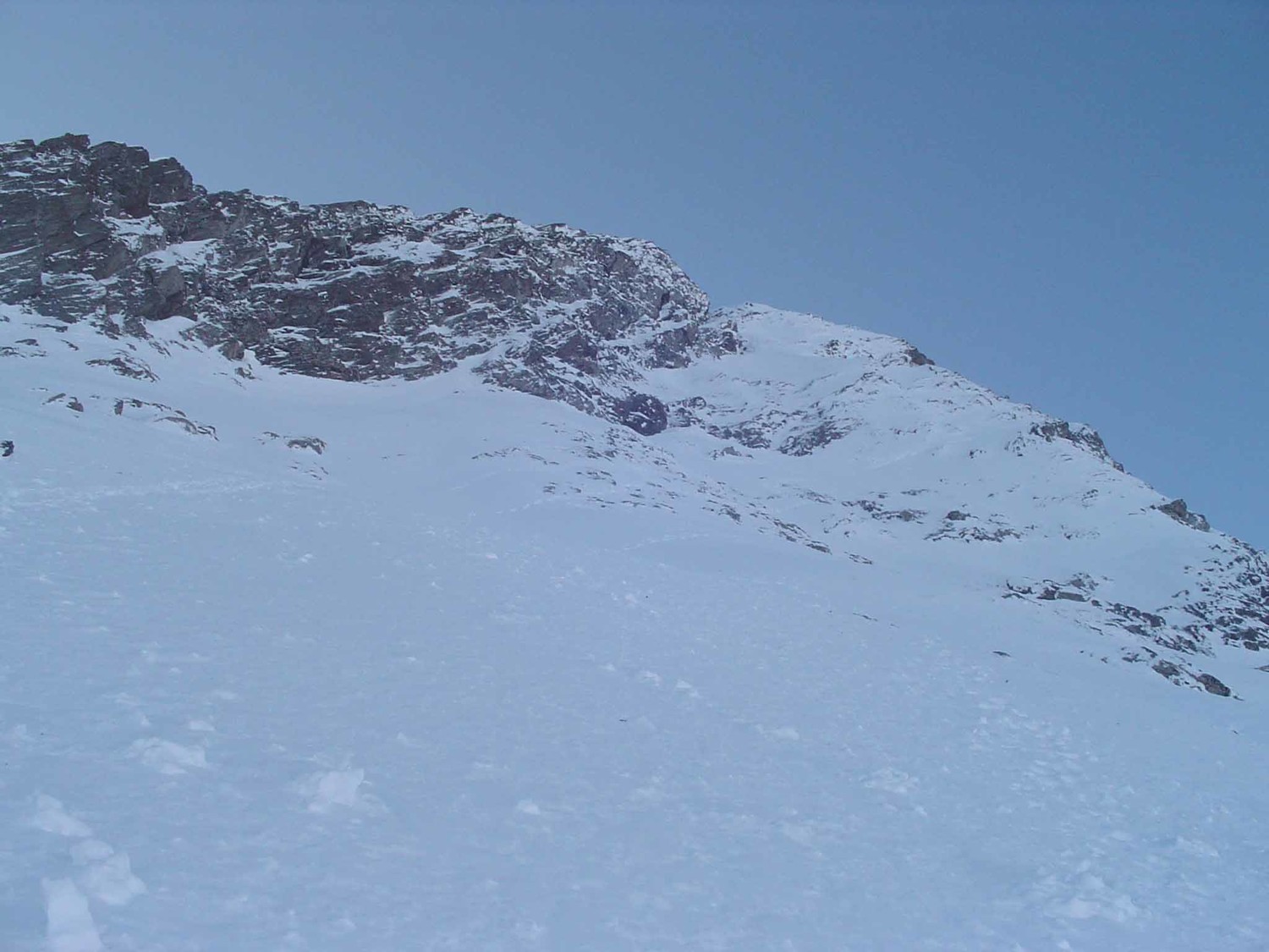 la face N vue de plus haut