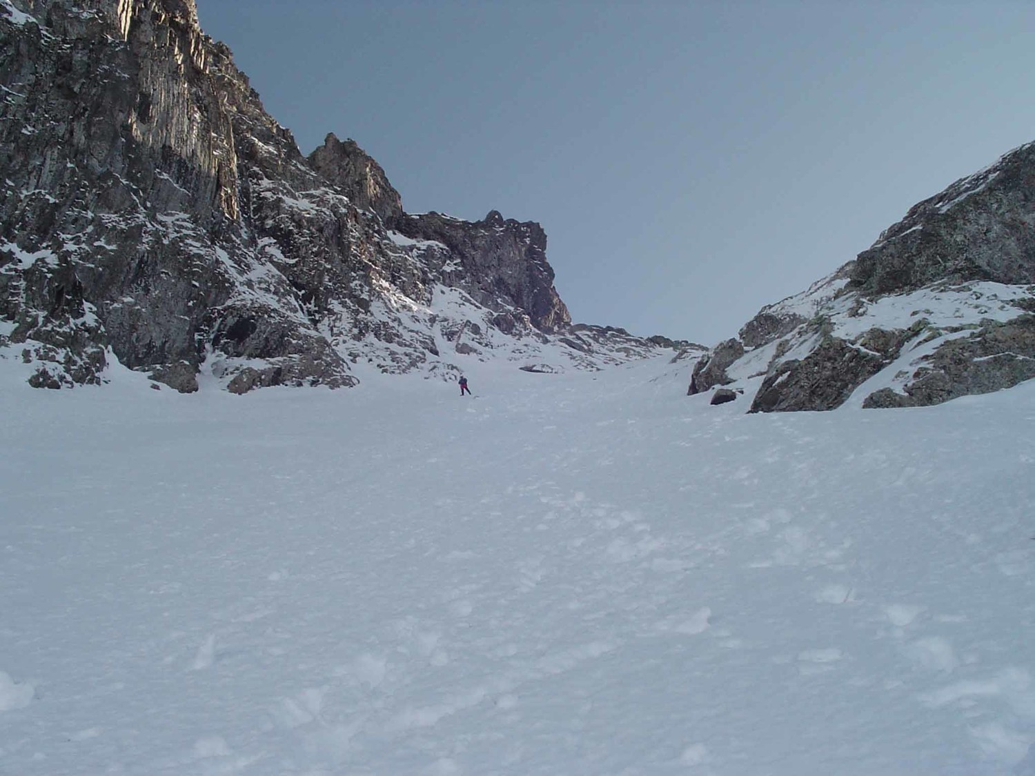 dernière pente de descente