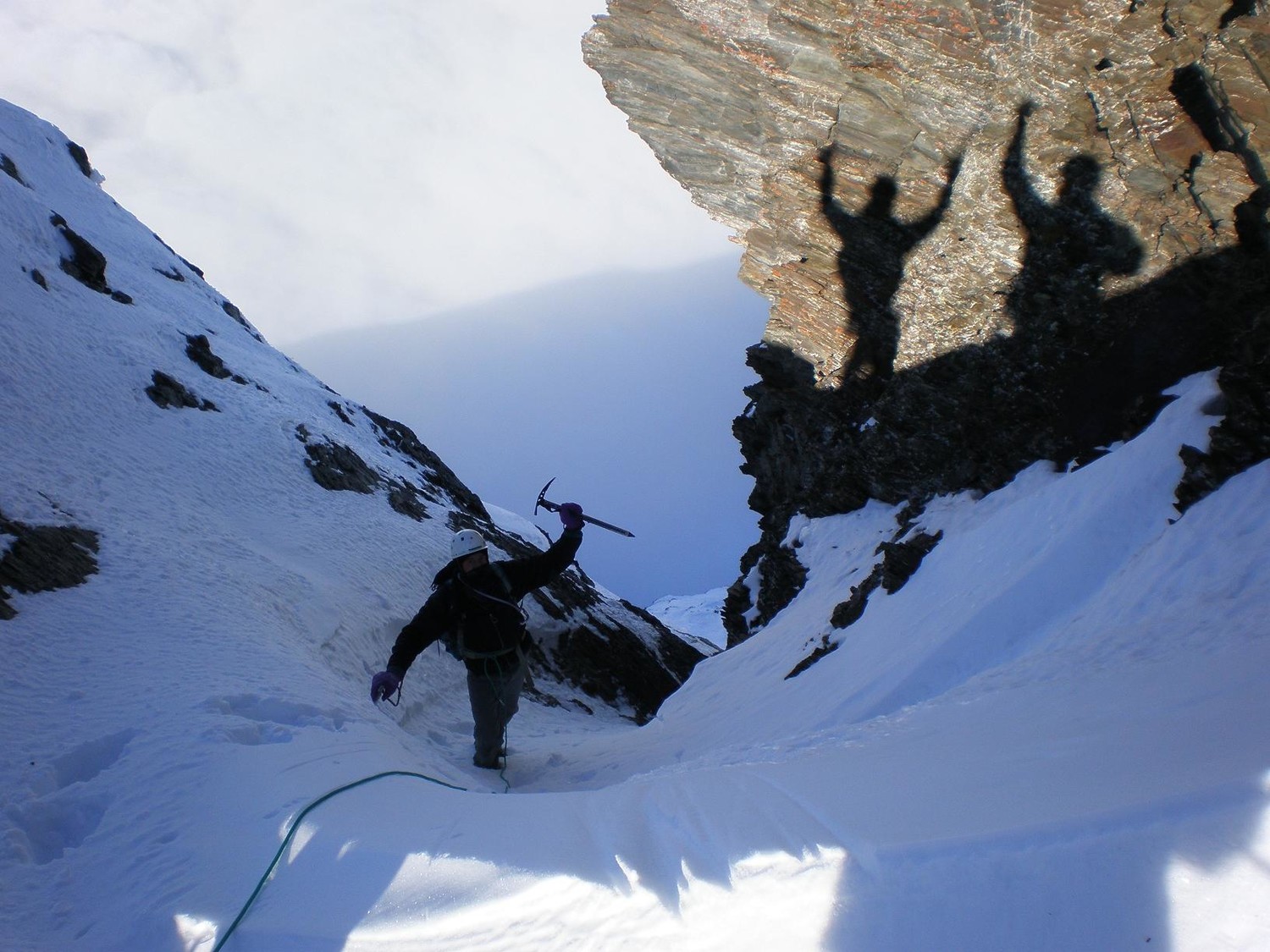 la sortie du couloir