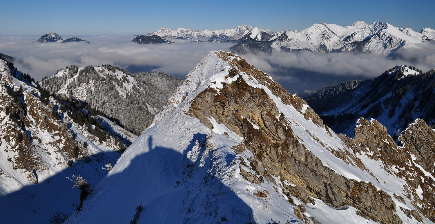 Chablais sous la mer depuis Ratti