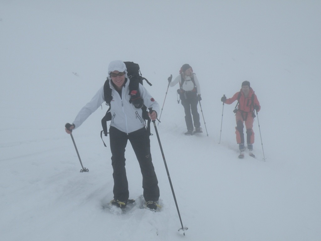 Aline en pleine montée...