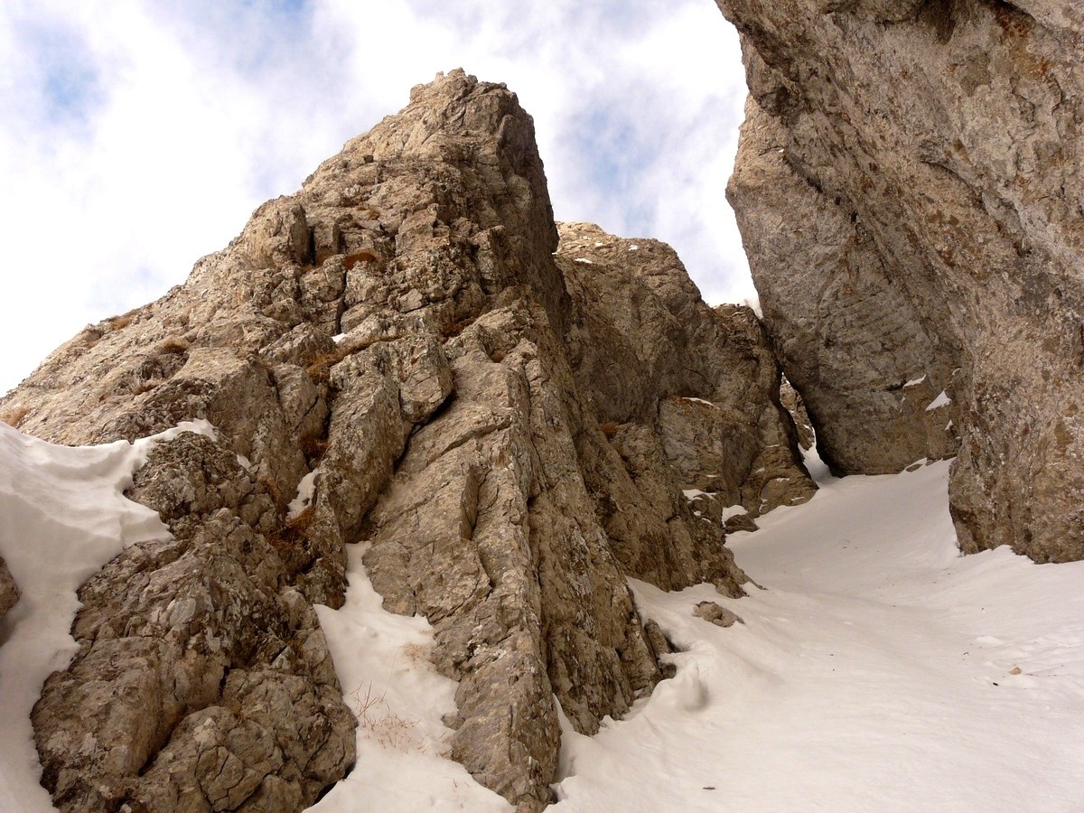 Pic Ponsin : Couloir de gauche des Planes - L'arche