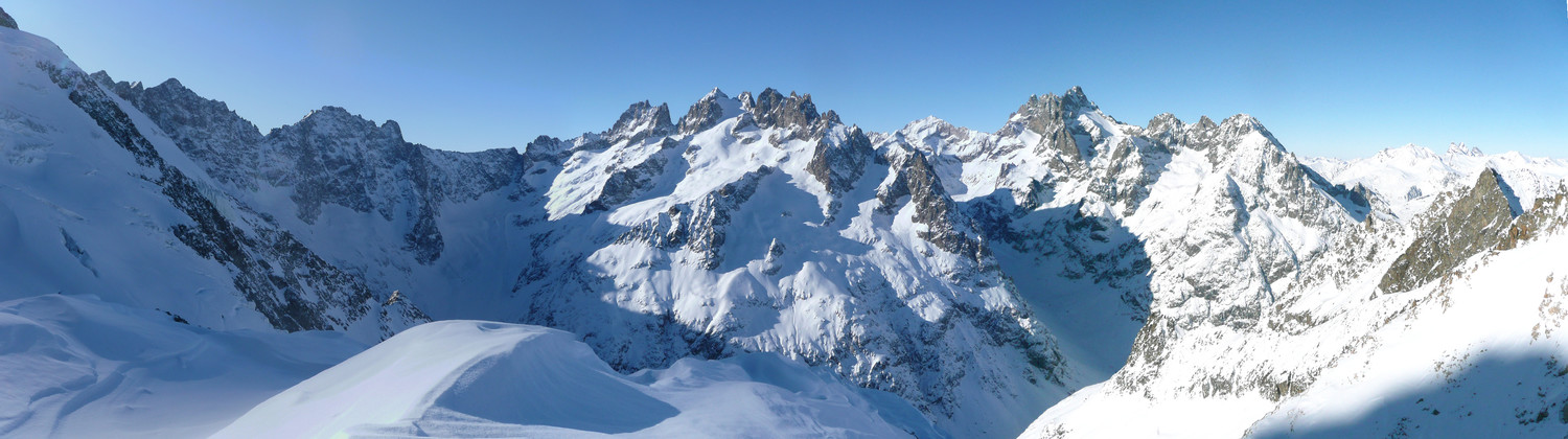 Alvau, Bourcet, Grande Ruine, Rateau, Meije-Pavé-Gaspard, Nérot, Gravelotte