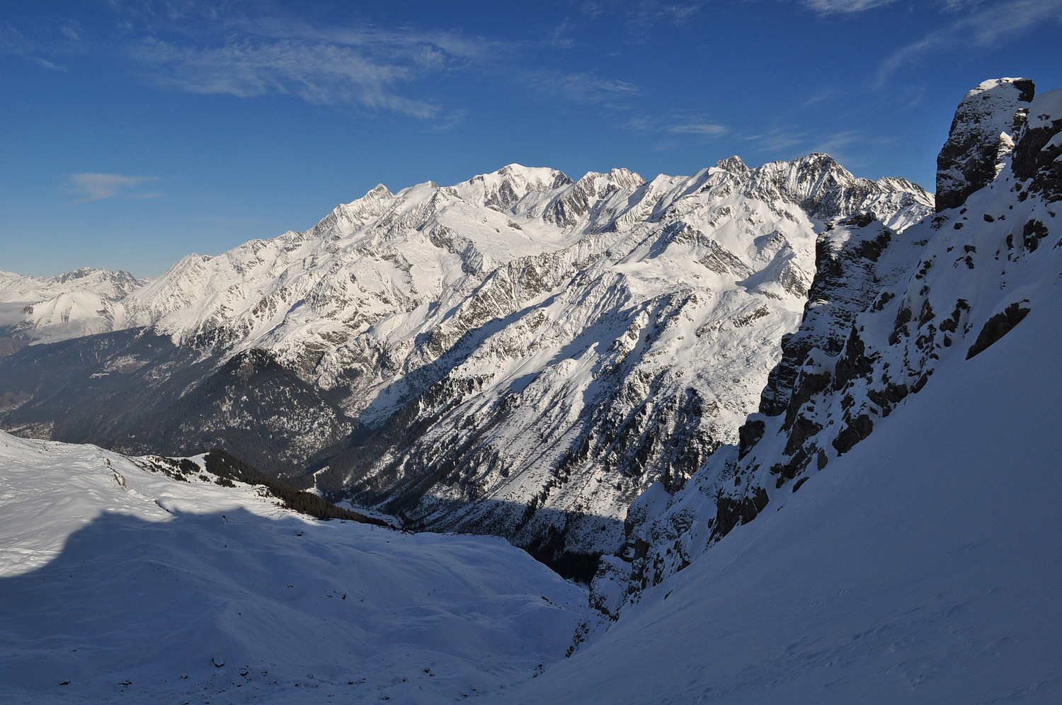 Massif du MB au col de la Cicle