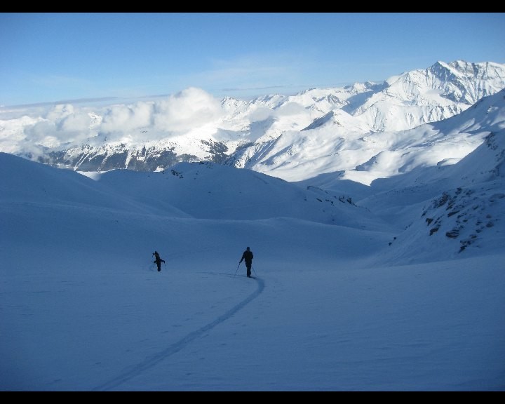 Ambiance froide dans la combe terminale