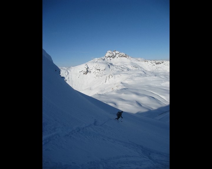 Descente en télémark pour Philippe