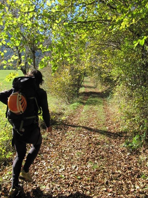 Approche entre la Bâtie et le pied de la voie