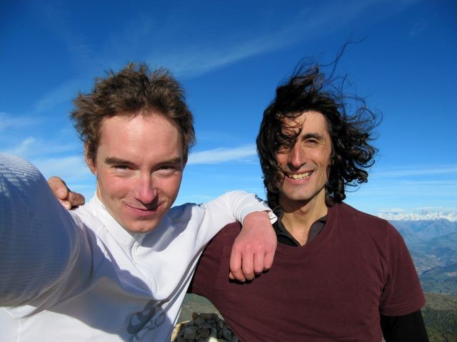 Summit, après 52 km de vélo, 1h30 d'approche et une petite grande voie
