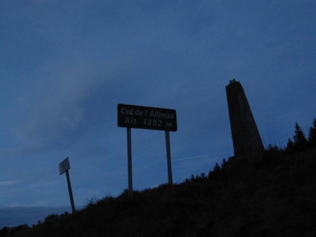 Nous prenons la nuit au col de l'Allimas