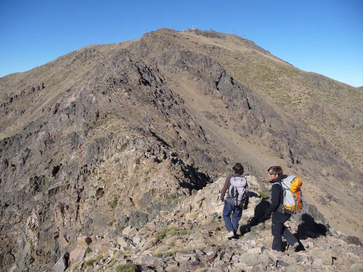 traversée arête adra oukaimeden