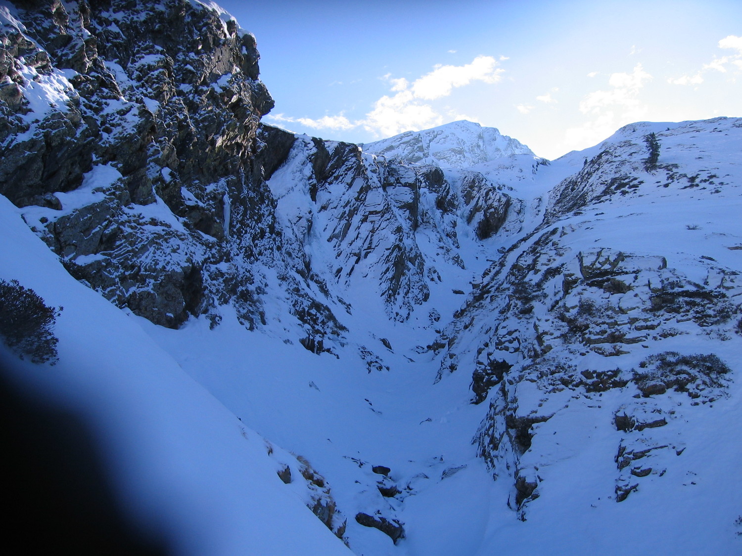 Conditions des petites cascades de droite