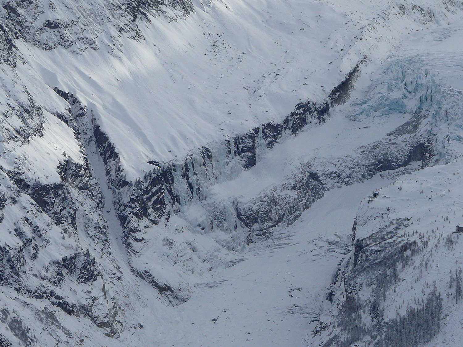 Le bas du glacier d'Argentière