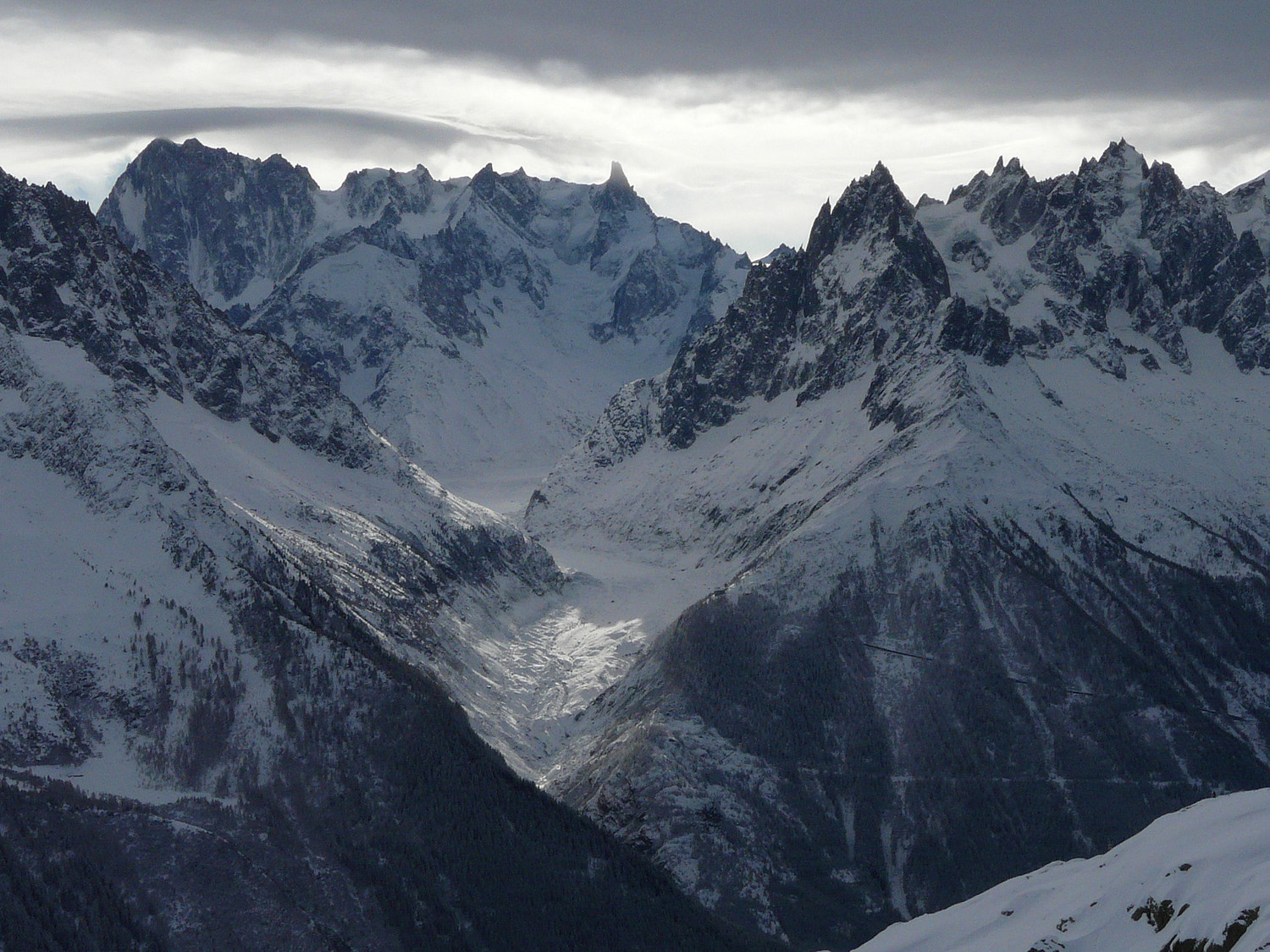 Le temps se couvre vite côté Mont Blanc