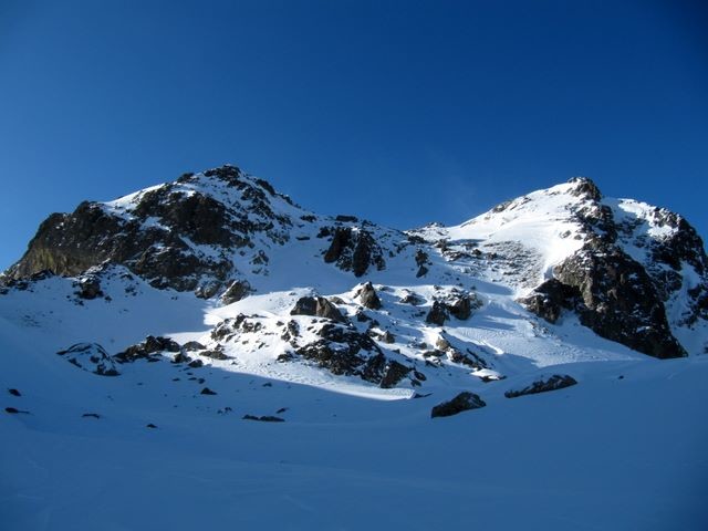 Seconde tentative : montée au Grand Colon. Photo prise depuis la selle E.
