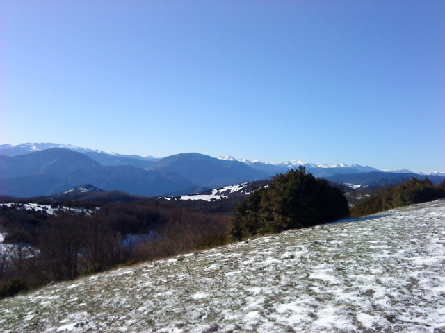 Du col de Péchines vers les Pyrénées