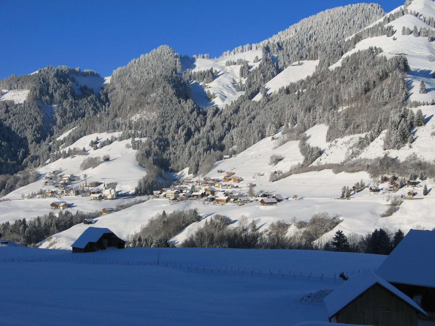 La Cerniat prend le soleil