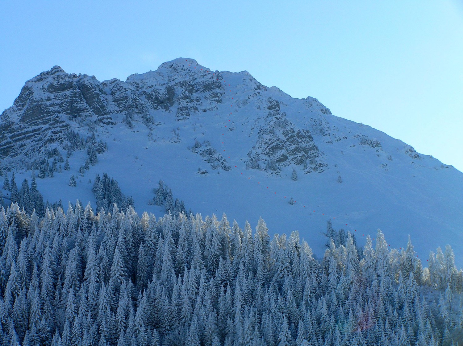 Teysachaux couloir direct W