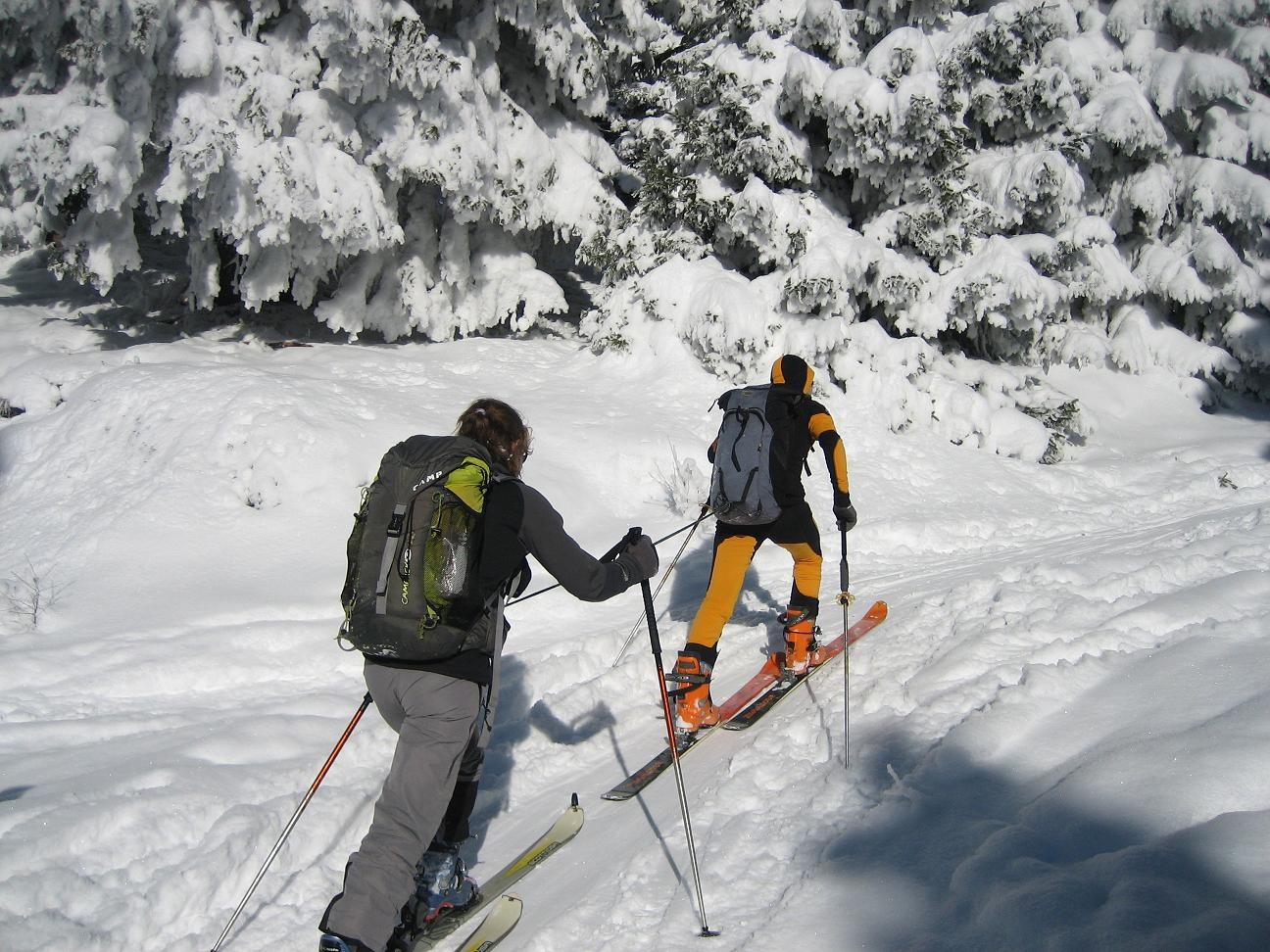 Agnès au départ du Bubu-ski