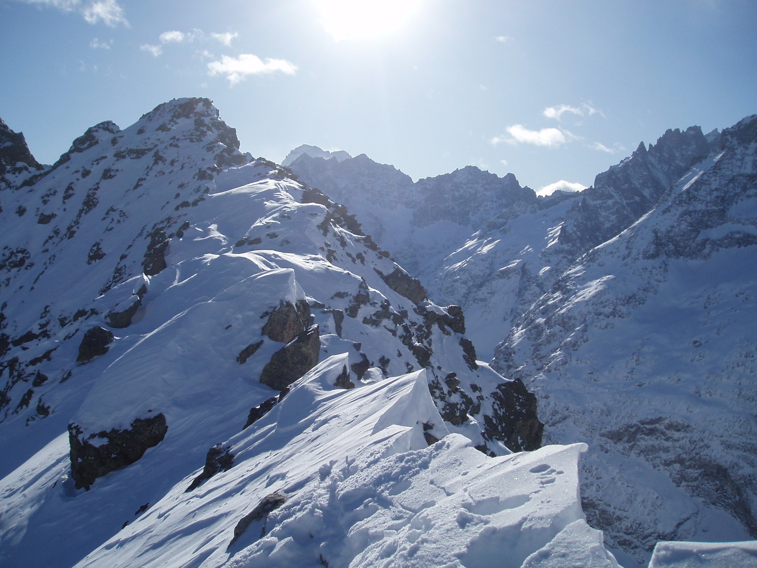 Vue du Col du Laurichard, direction S