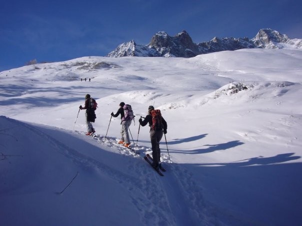 La Léchère, montée avec vue sur le Dolent