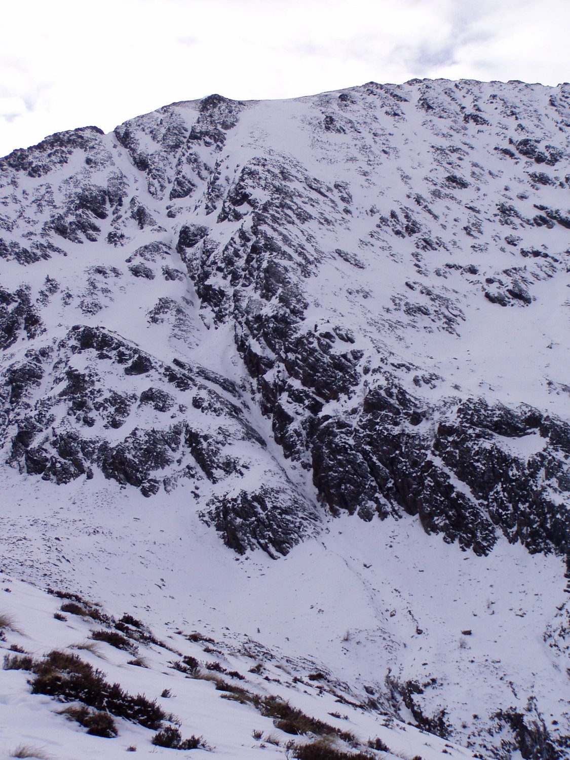 Le couloir de la Pique d'Endron.