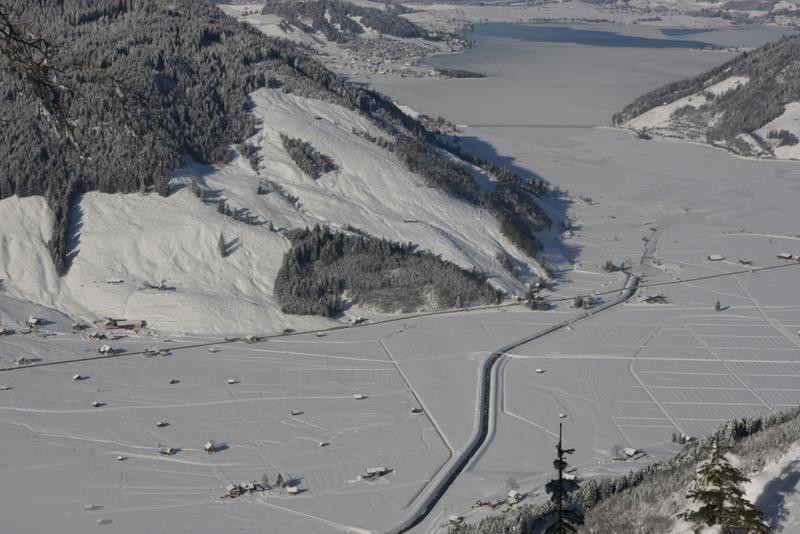 Le Sihlsee tout en bas