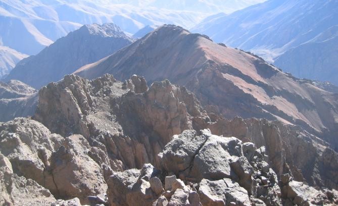 vue prise depuis le sommet du Toubkal
