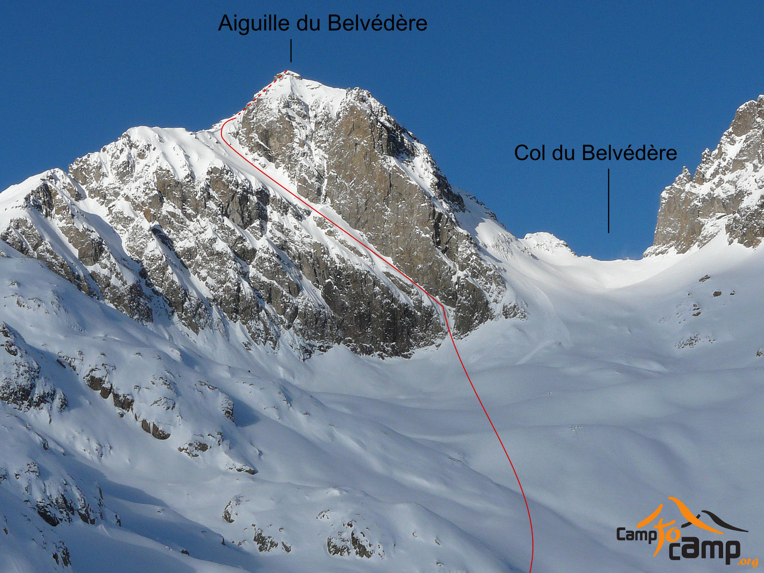 Aiguille du Belvédère rampe E