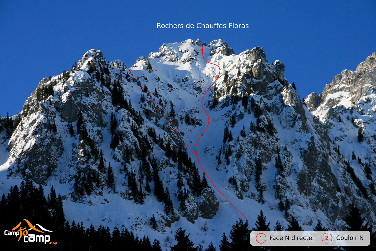 Rochers de Chauffes Floras - Face N