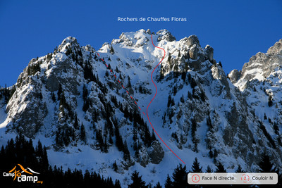 Rochers de Chauffes Floras - Face N