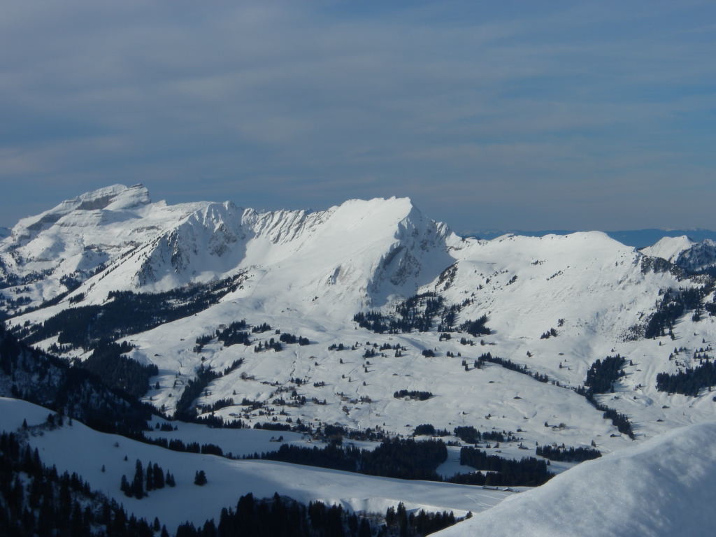 La crête au-dessus des Mosses, Mont d'Or et Gros Van